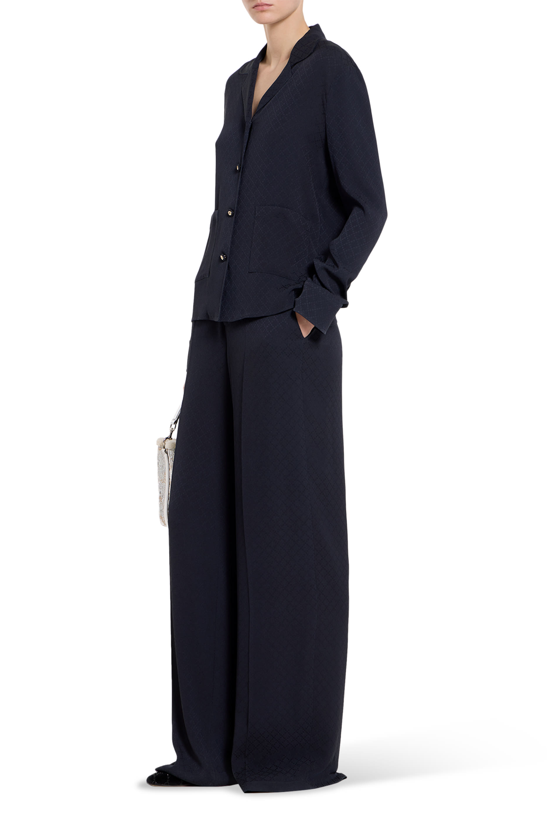  Silk Jacquard Pants