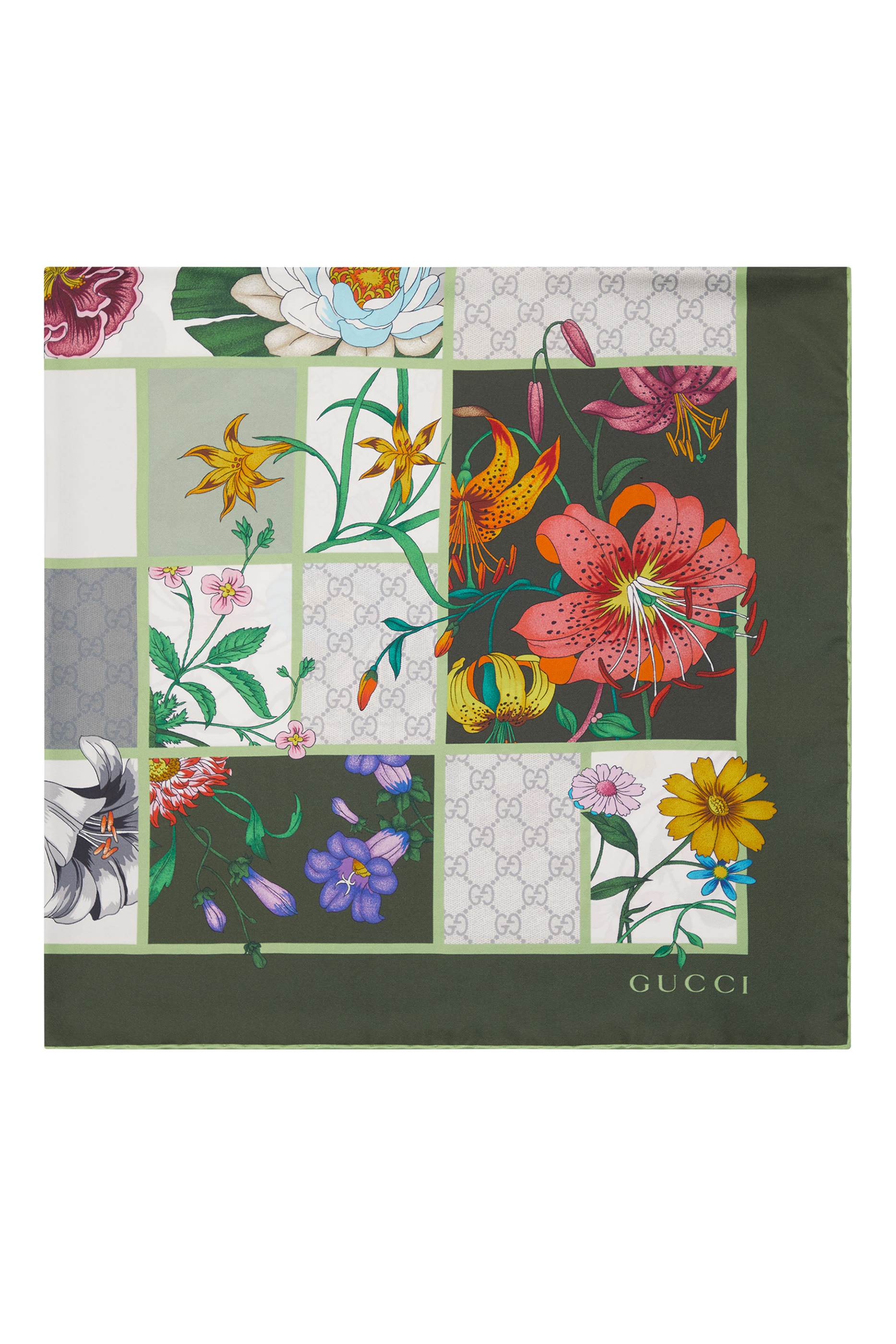Printed Silk Twill Carré 