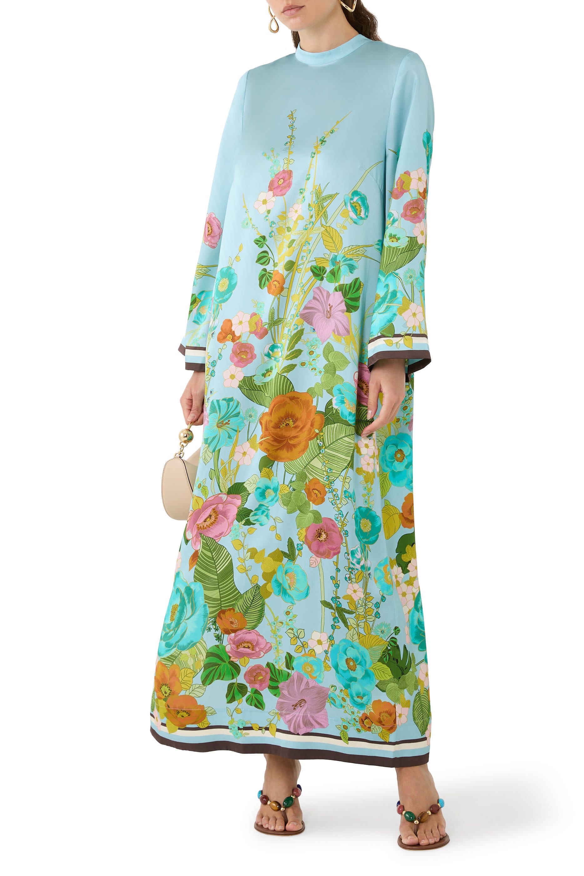 Silk Midi Dress