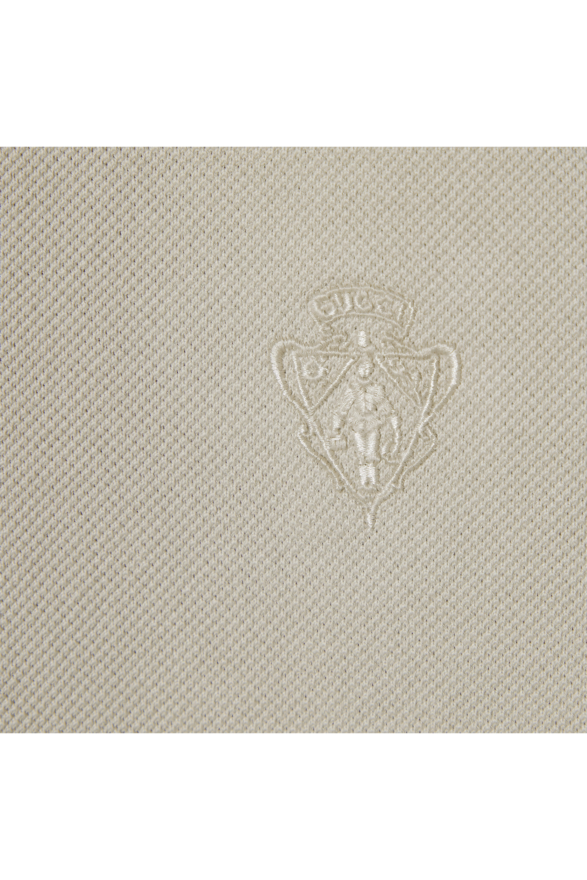 Cotton Piqué Polo Shirt with Embroidery