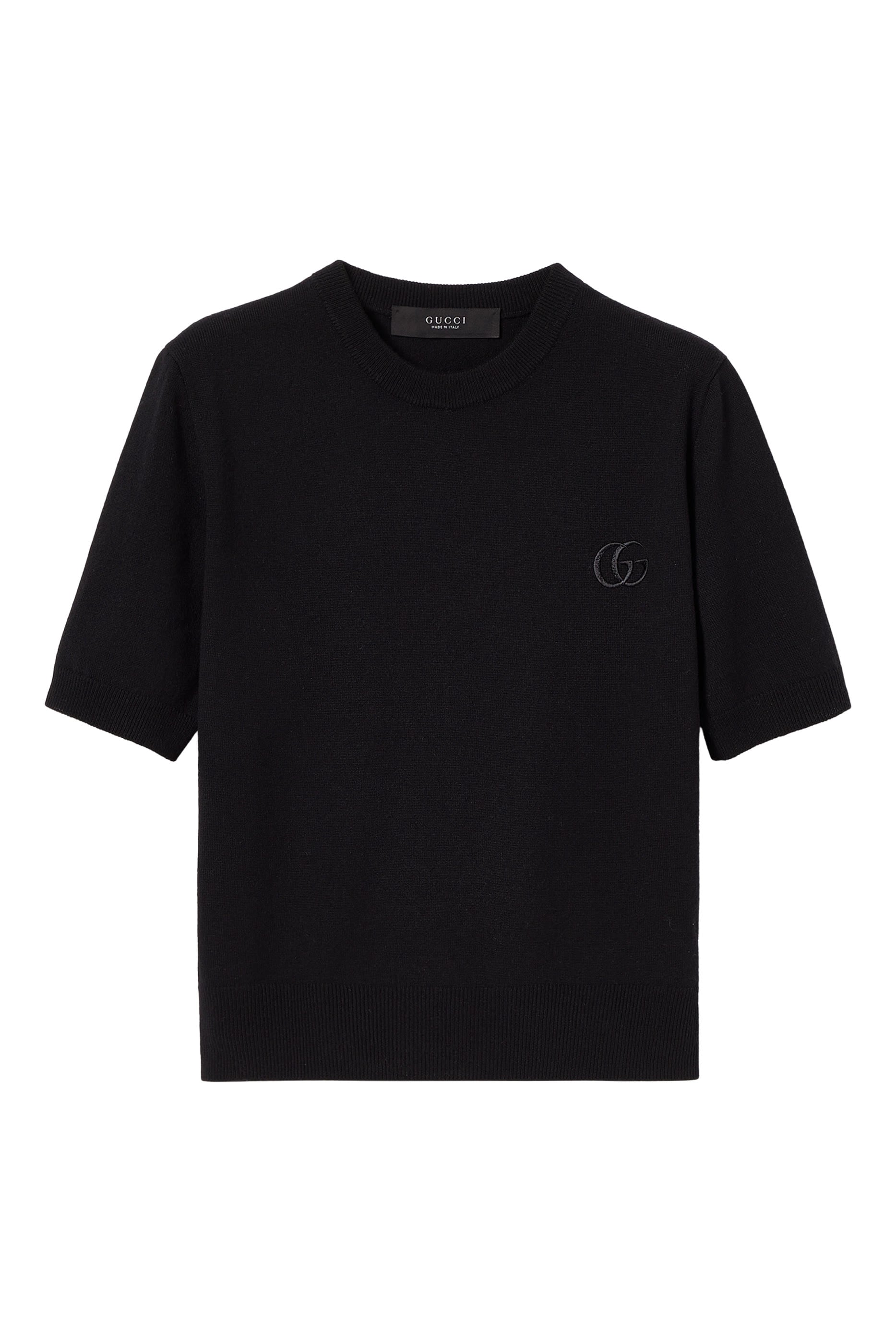 Knit Wool Top with Embroidery