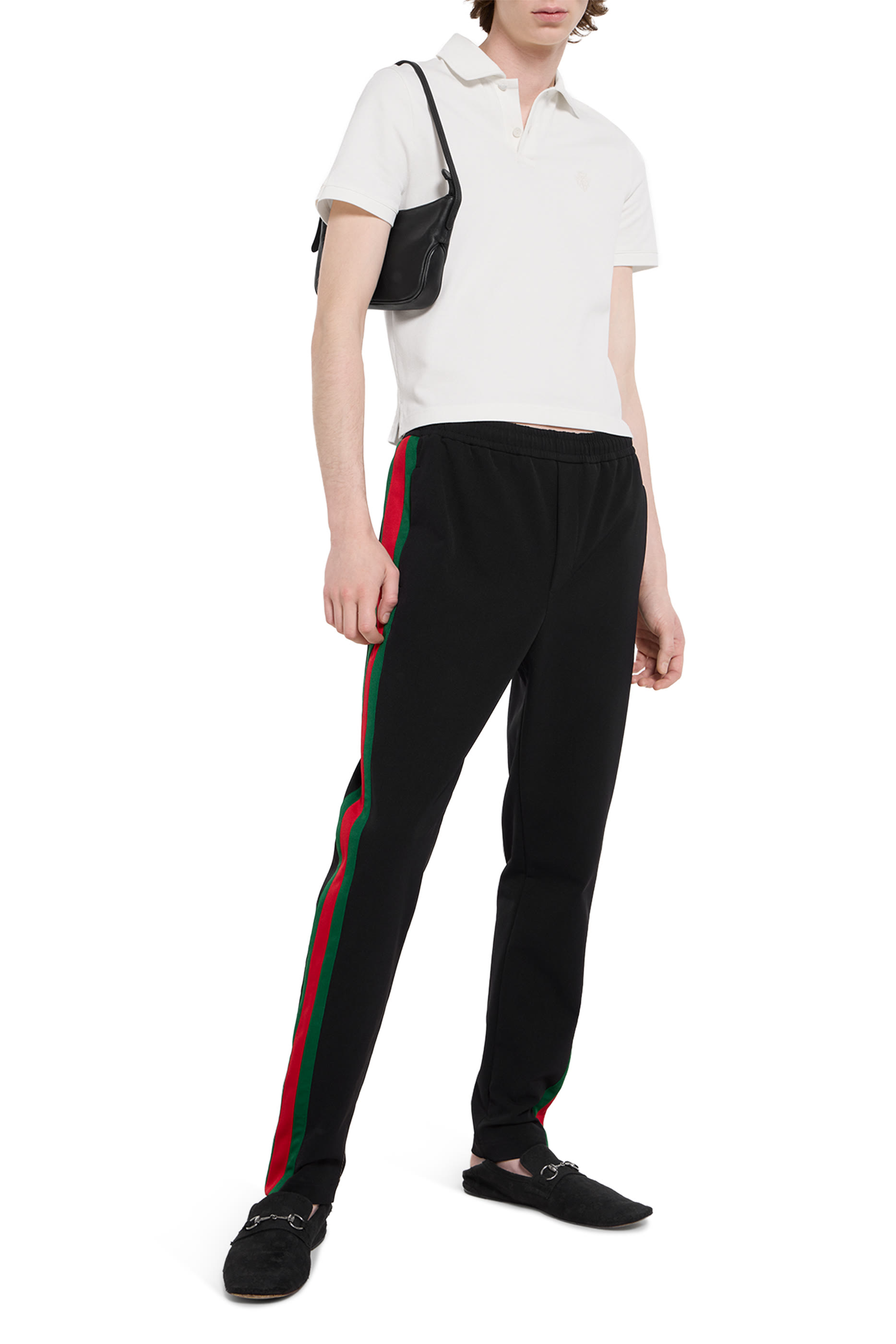 Cotton Piqué Polo Shirt with Embroidery