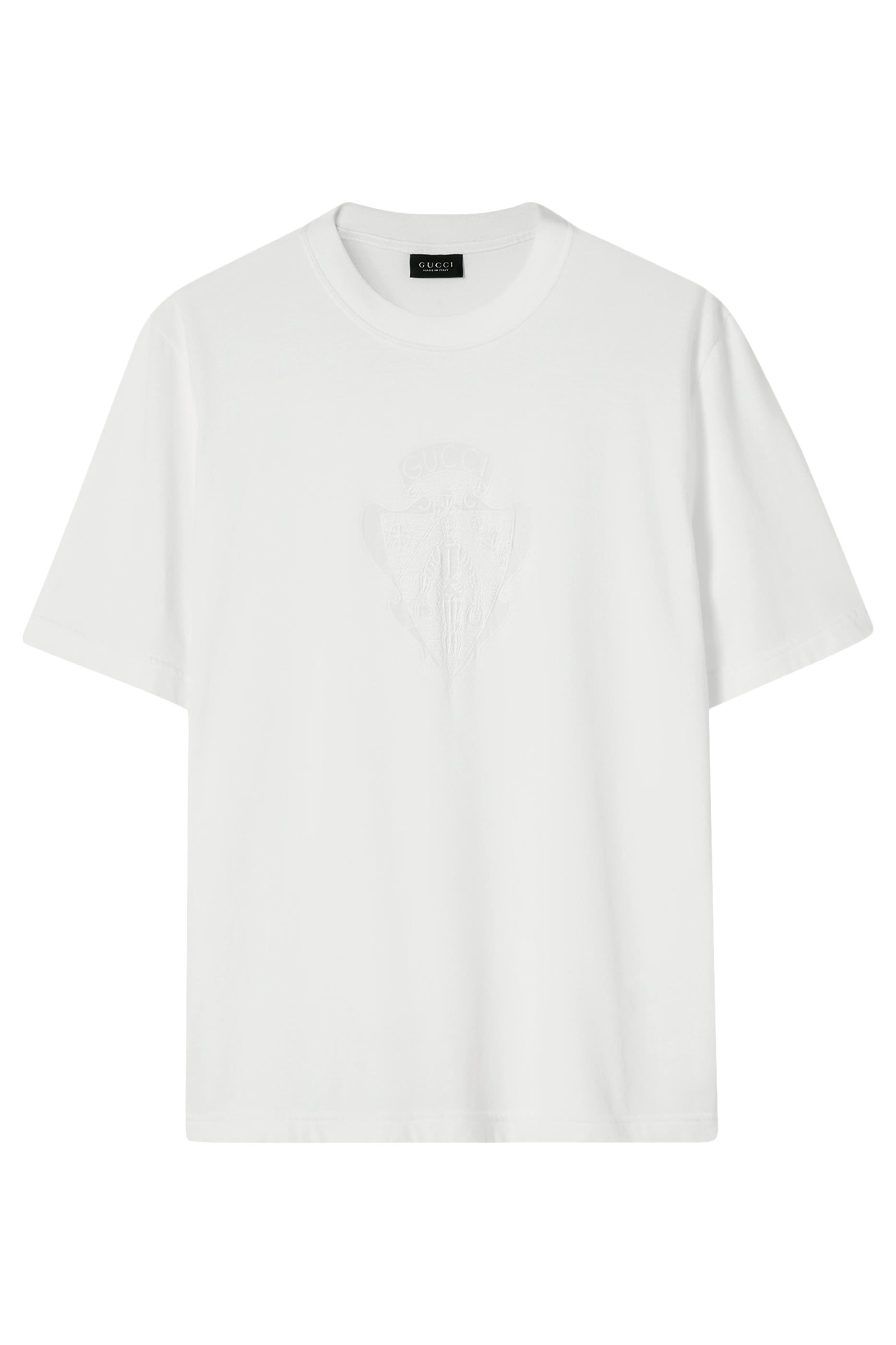  Cotton Jersey T-Shirt with Devoré Detail