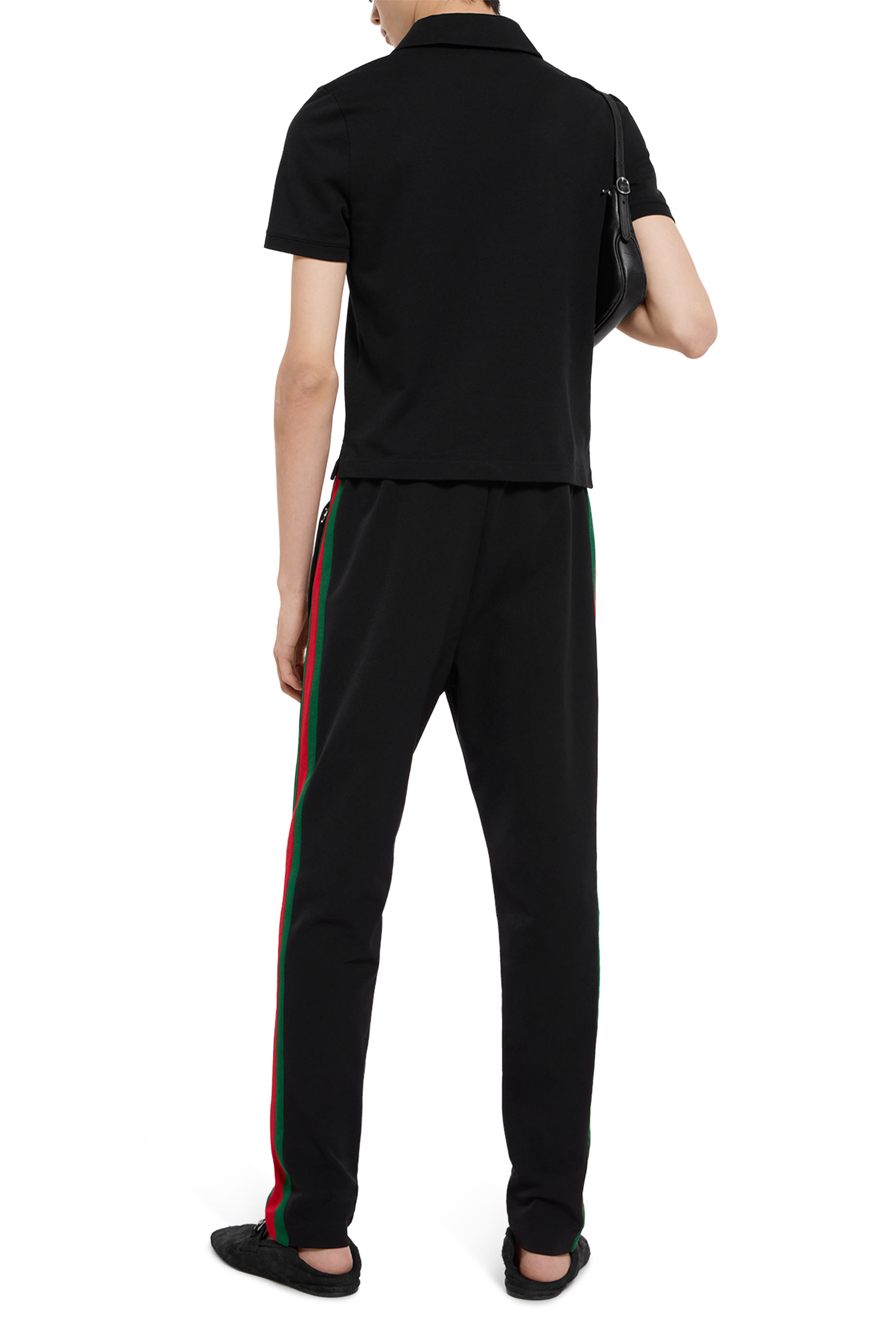 Cotton Piqué Polo Shirt with Embroidery