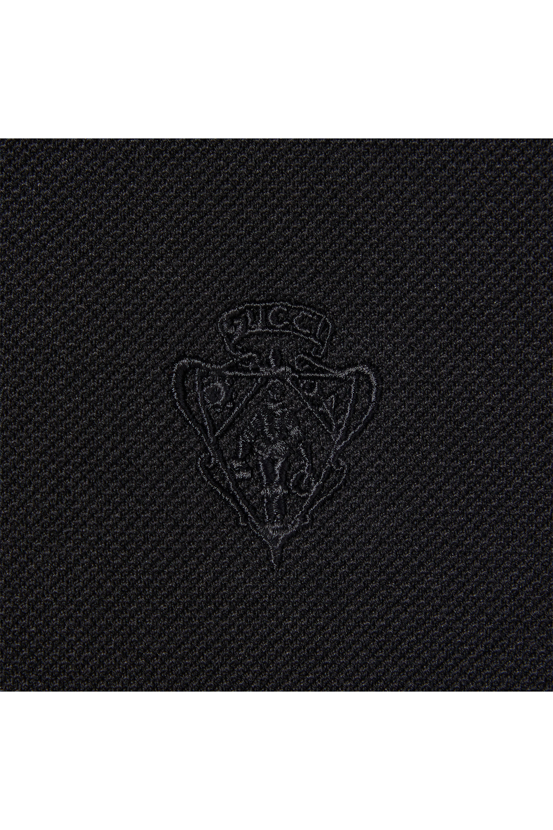 Cotton Piqué Polo Shirt with Embroidery