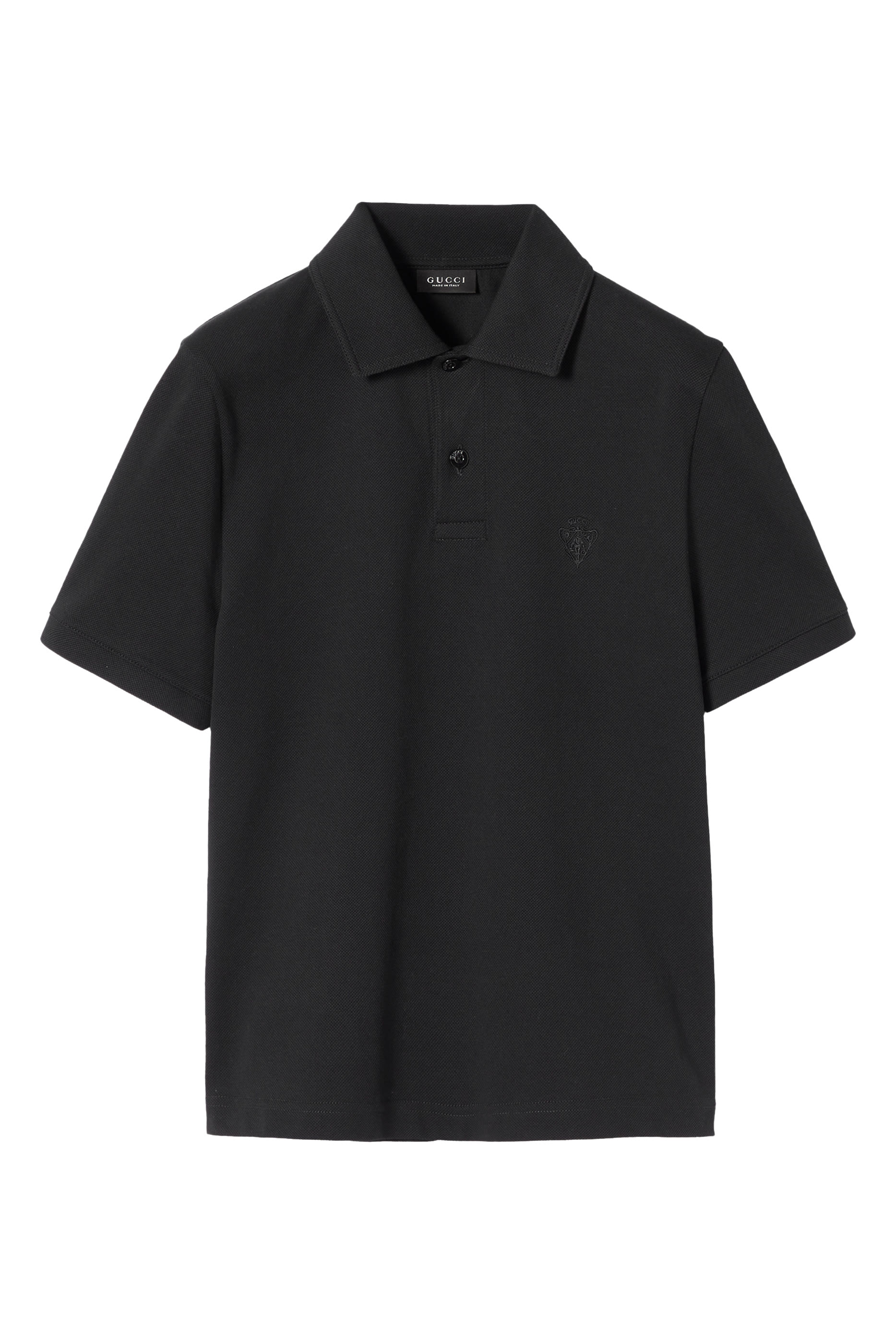 Cotton Piqué Polo Shirt with Embroidery