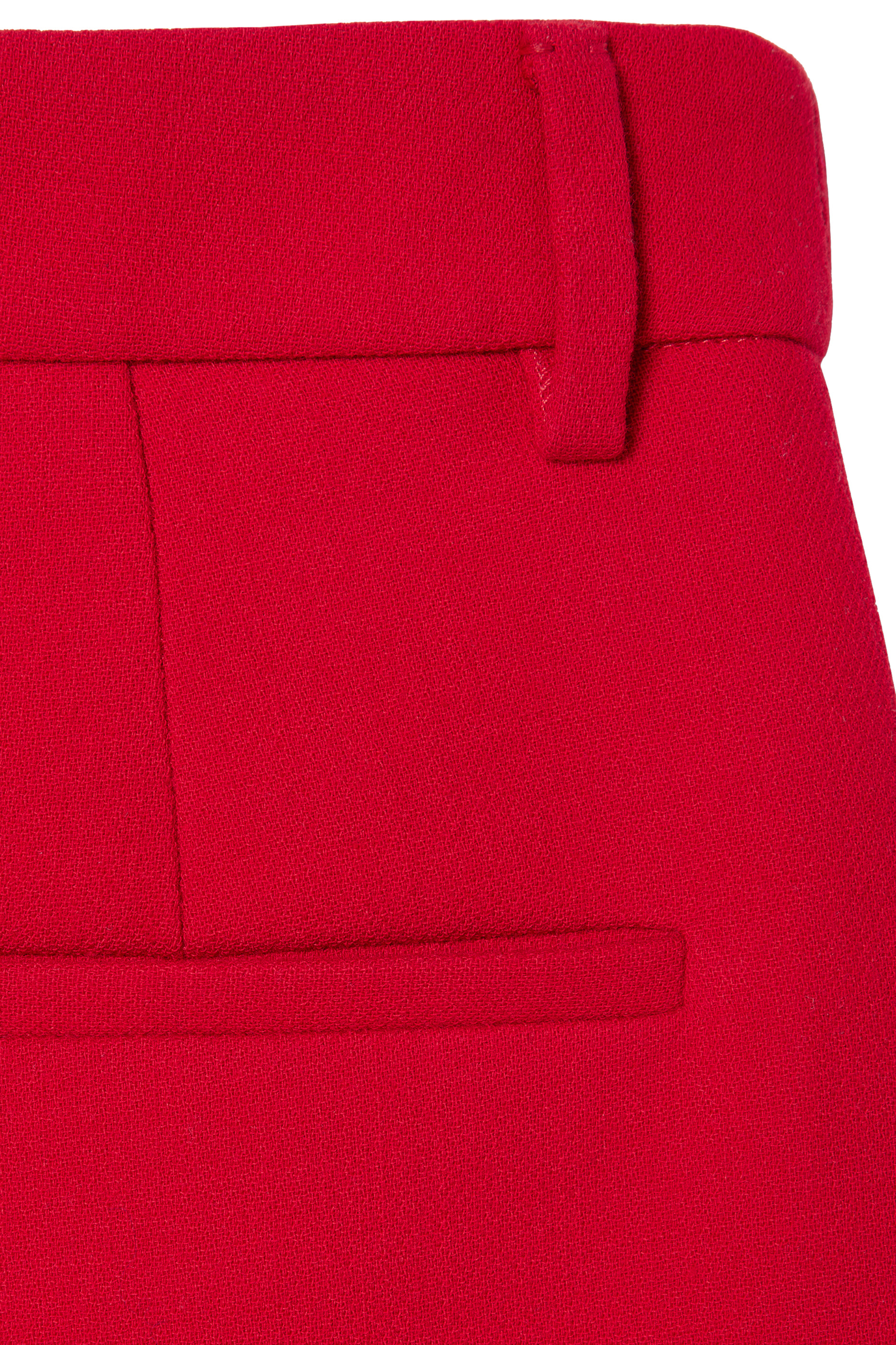 Double G Button Crêpe Wool Pants