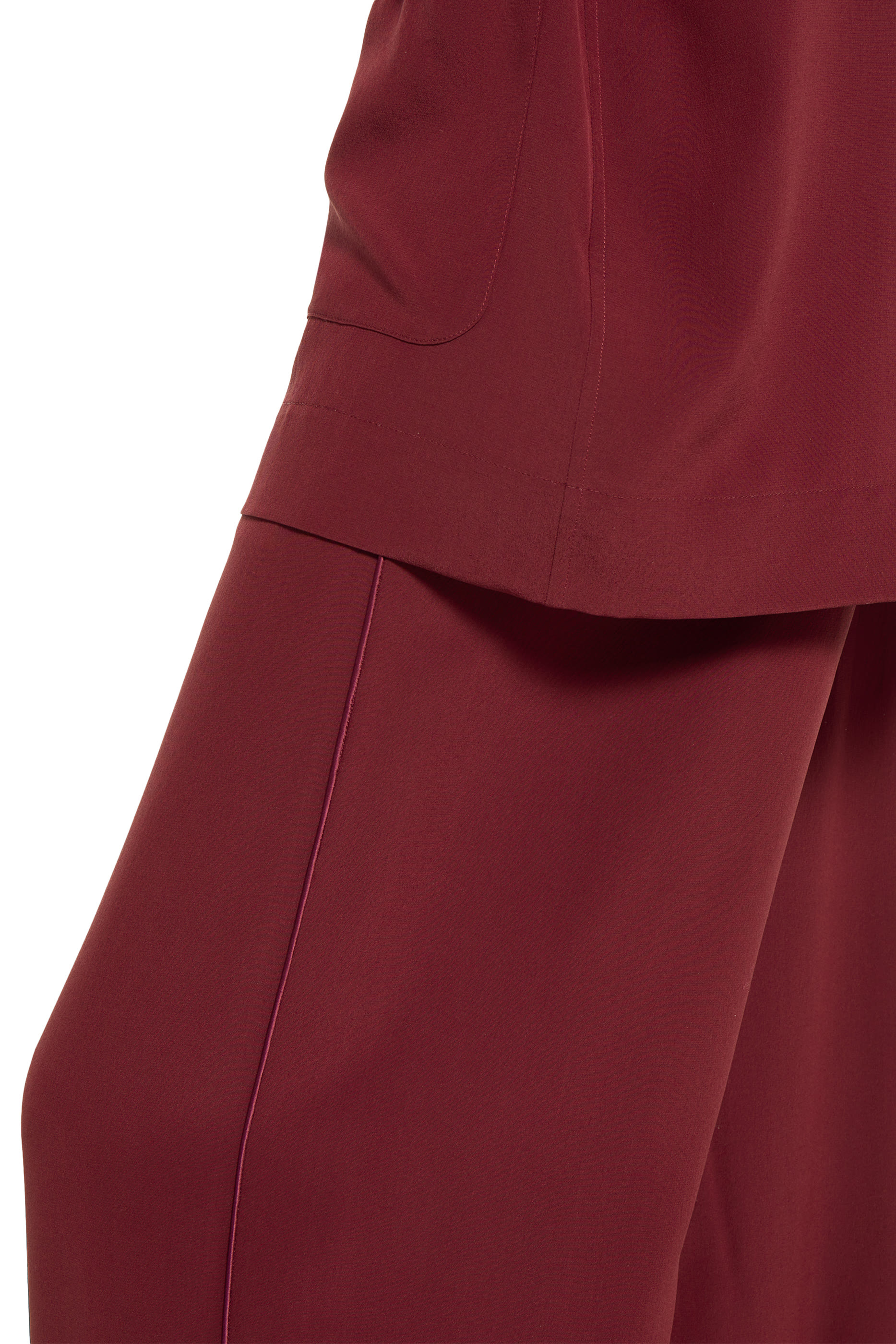 Silk Crêpe De Chine Pants