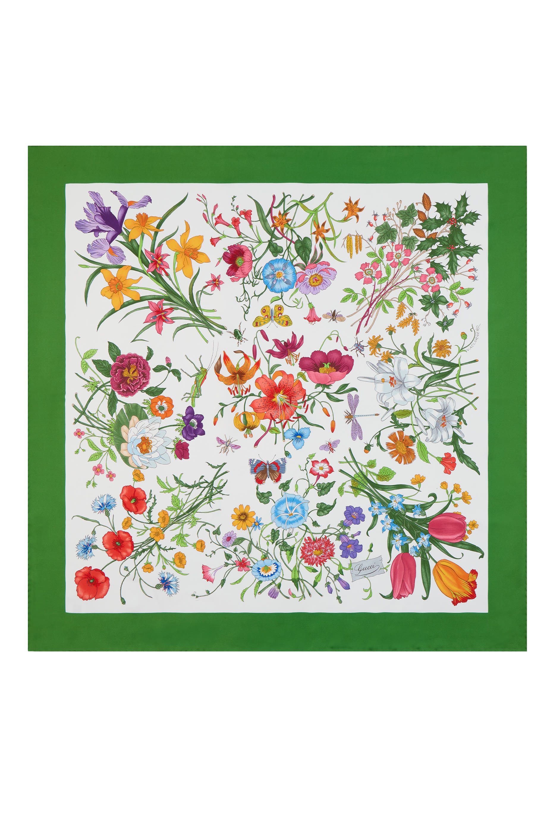  Printed Silk Carré 