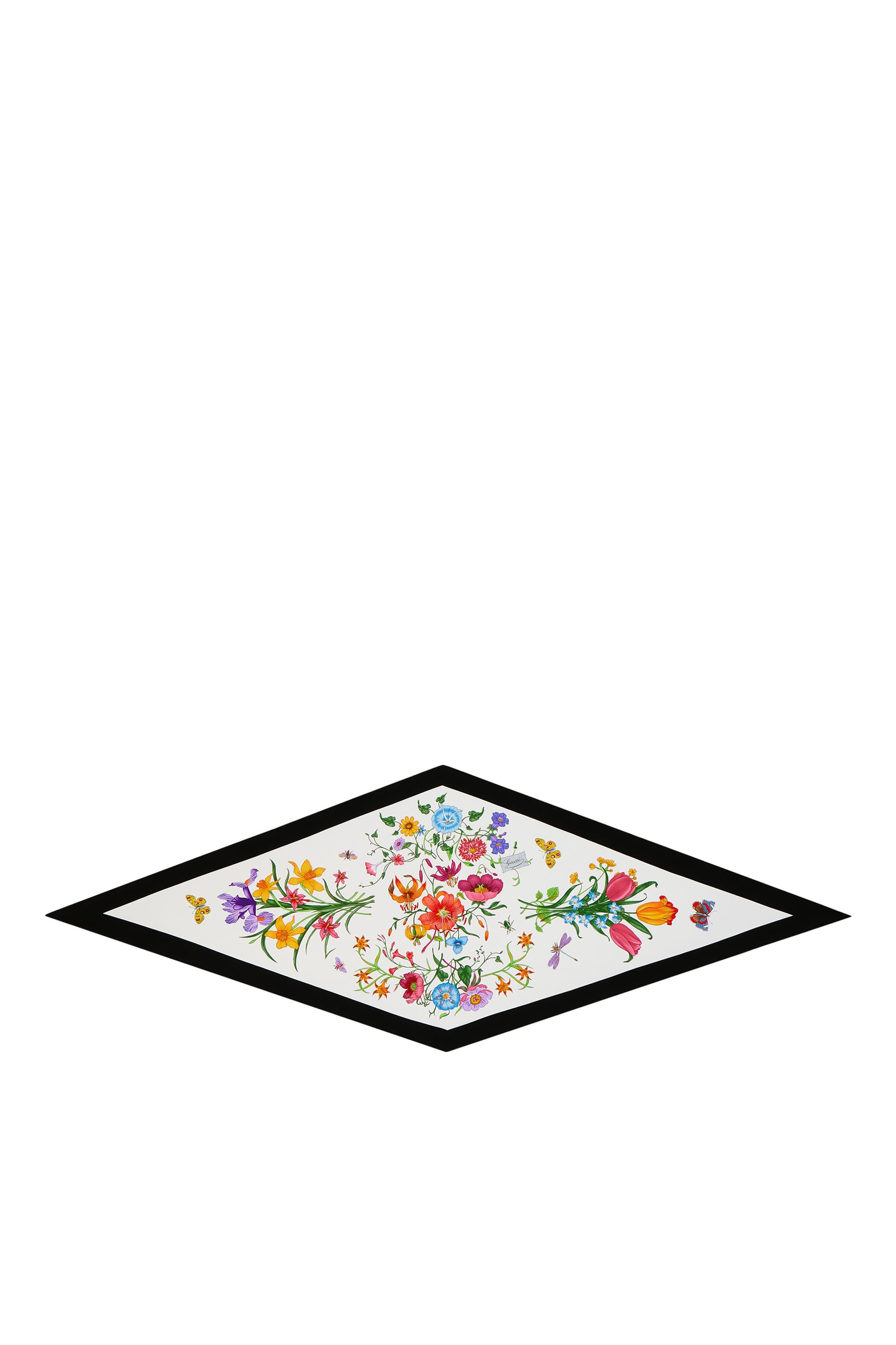 Printed Silk Twill Diamond Scarf