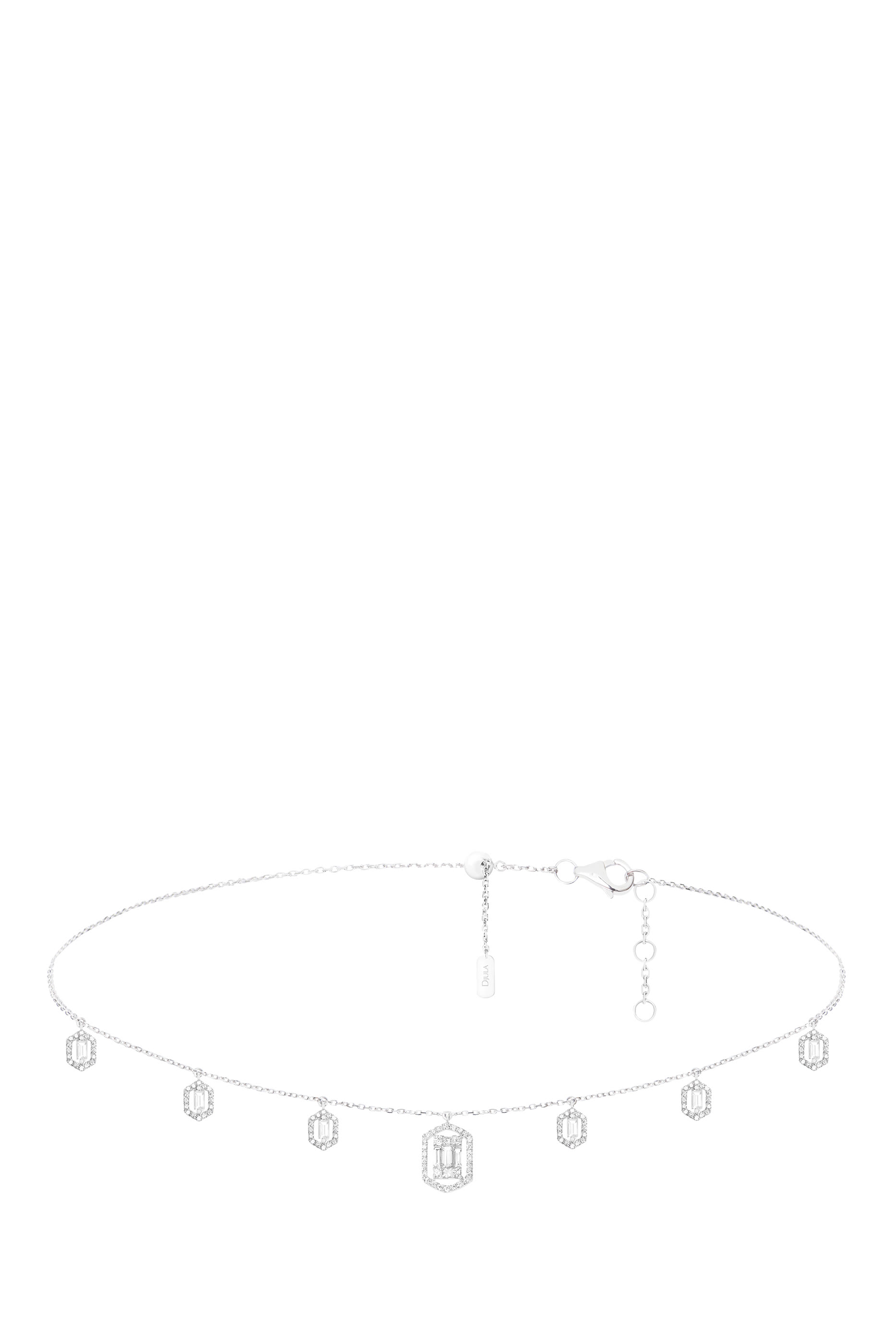 Éclat Necklace, 18K White Gold & Diamonds