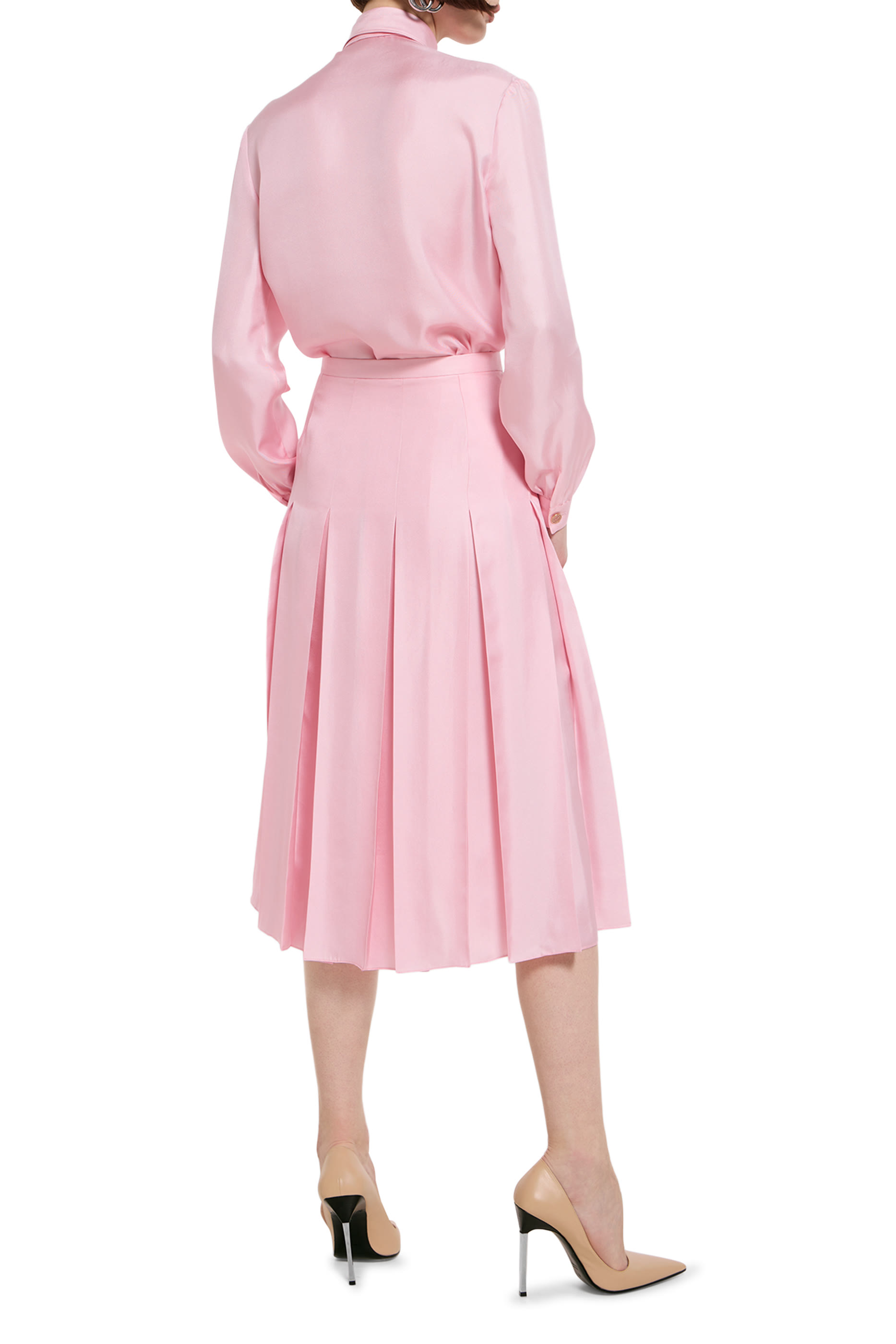 Pleated Midi Skirt