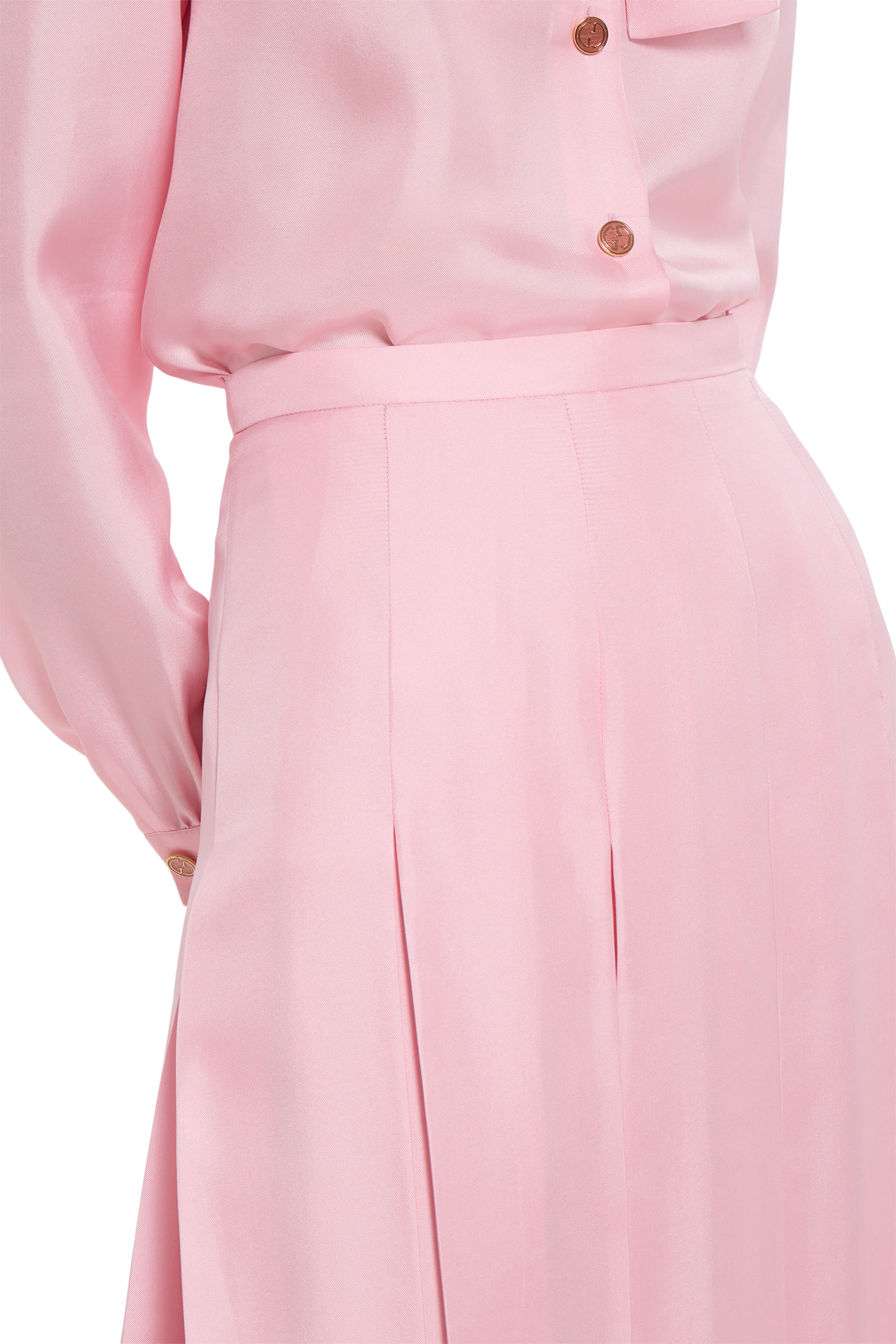 Pleated Midi Skirt
