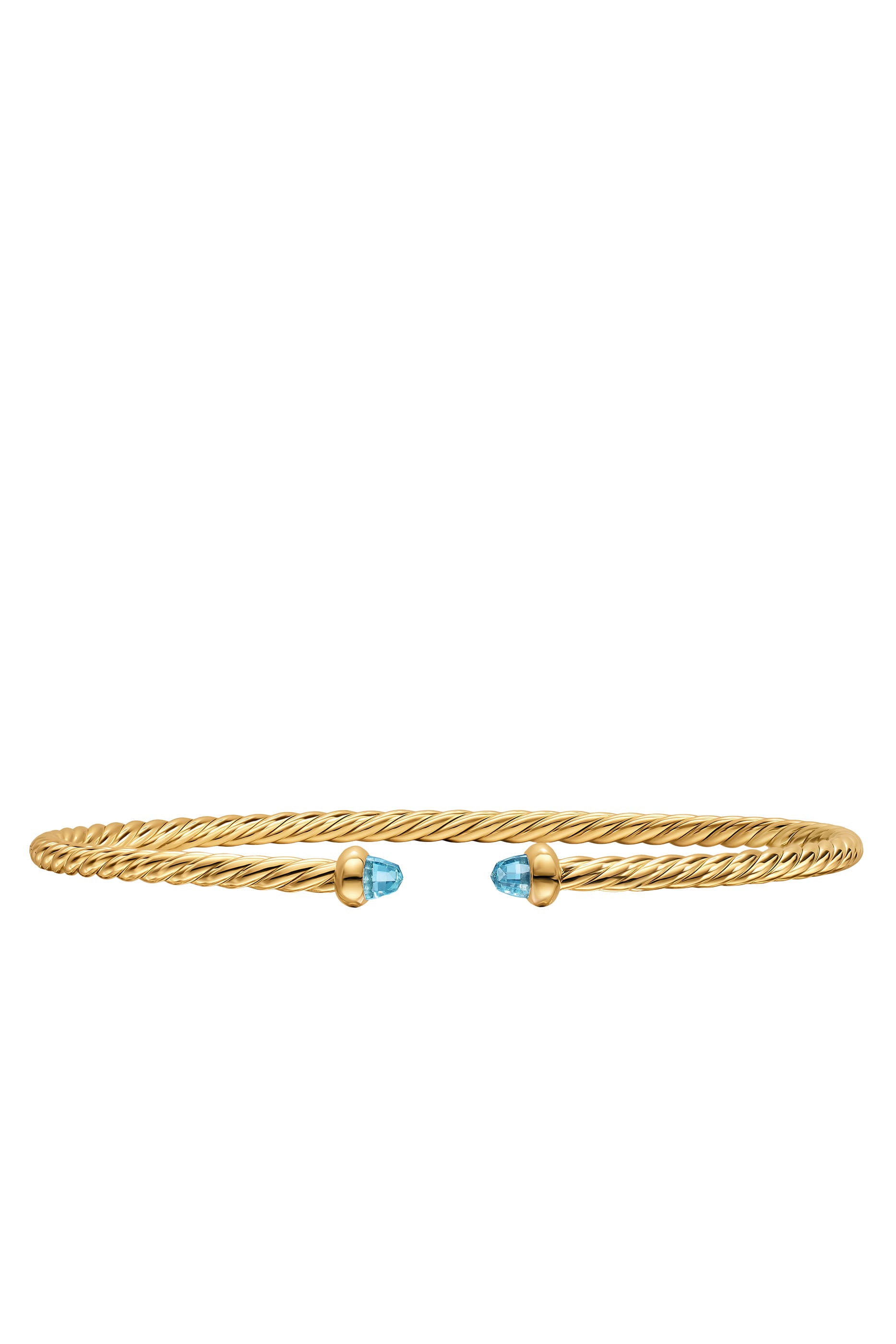 Cablespira® Flex Bracelet, 18k Yellow Gold & Topaz