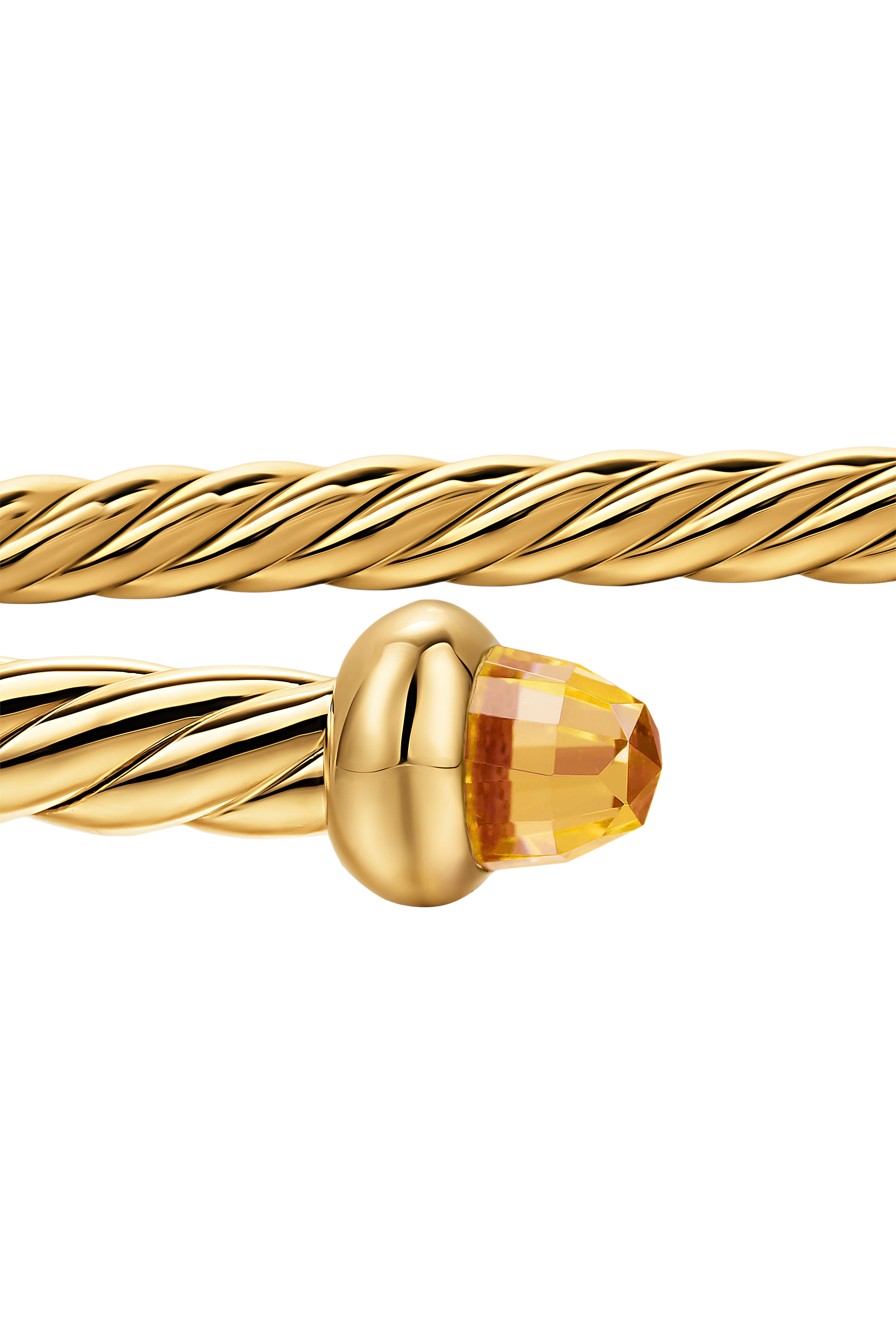 Cablespira® Flex Bracelet, 18k Yellow Gold & Citrine