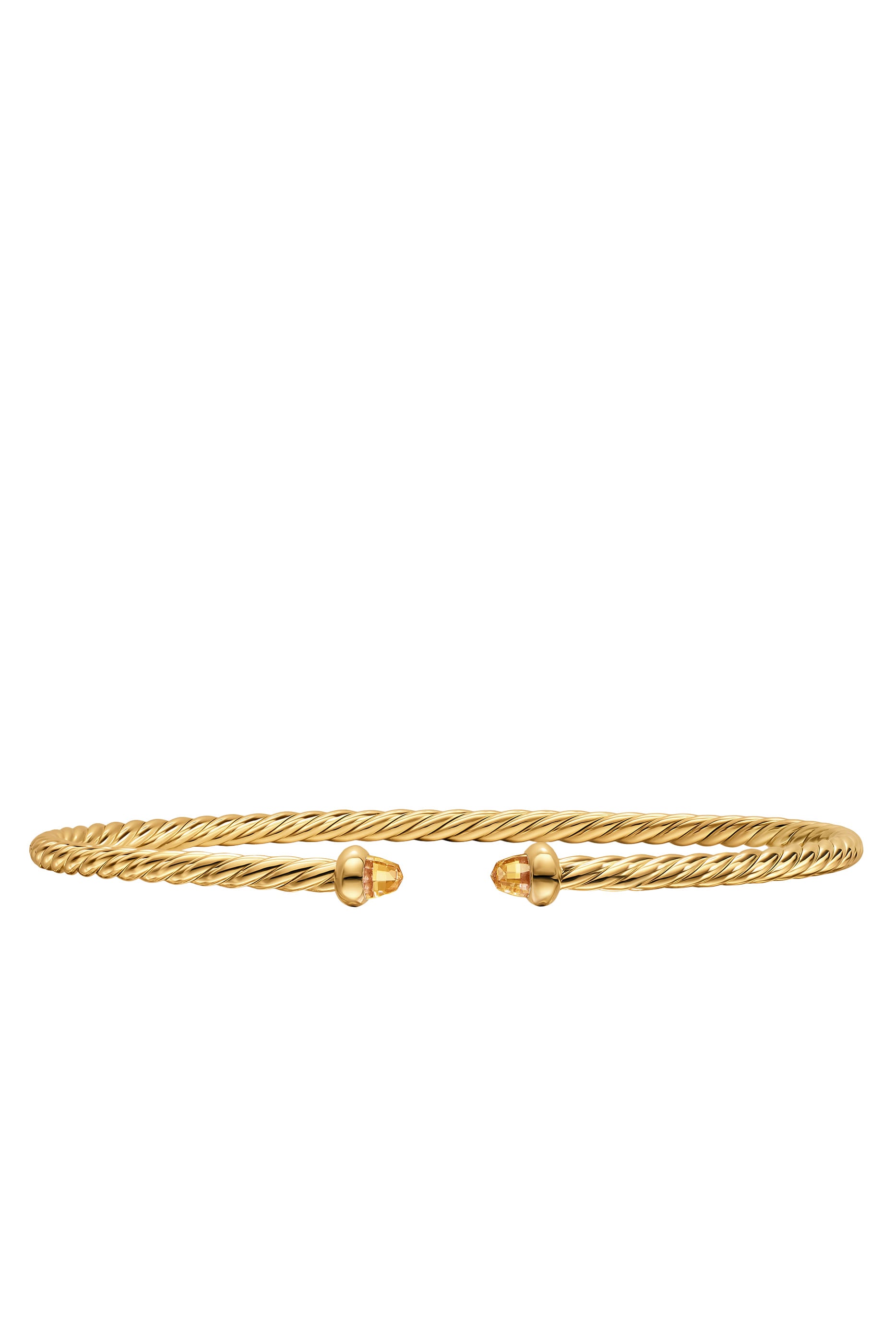 Cablespira® Flex Bracelet, 18k Yellow Gold & Citrine