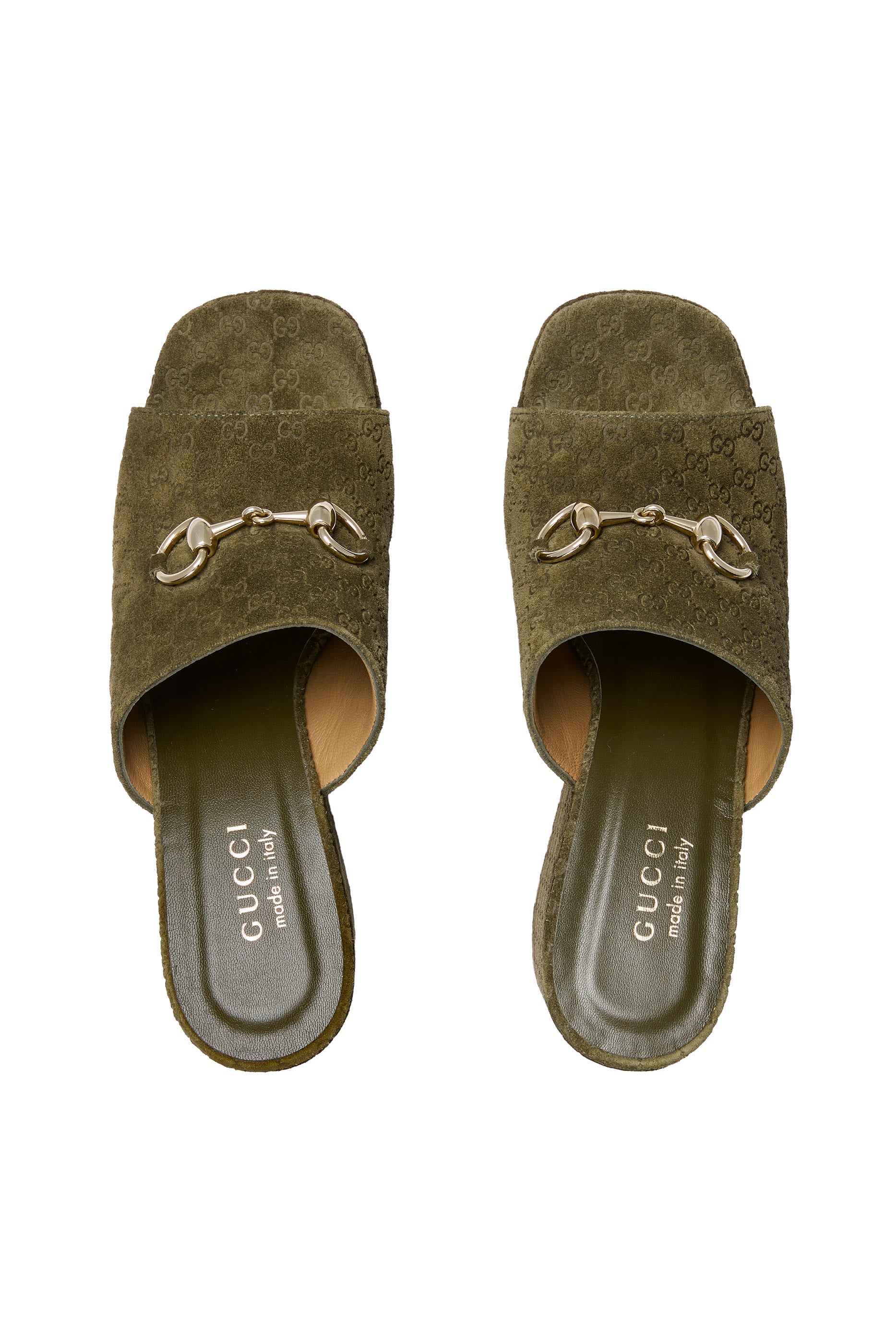 Horsebit Wedge Sandals 125