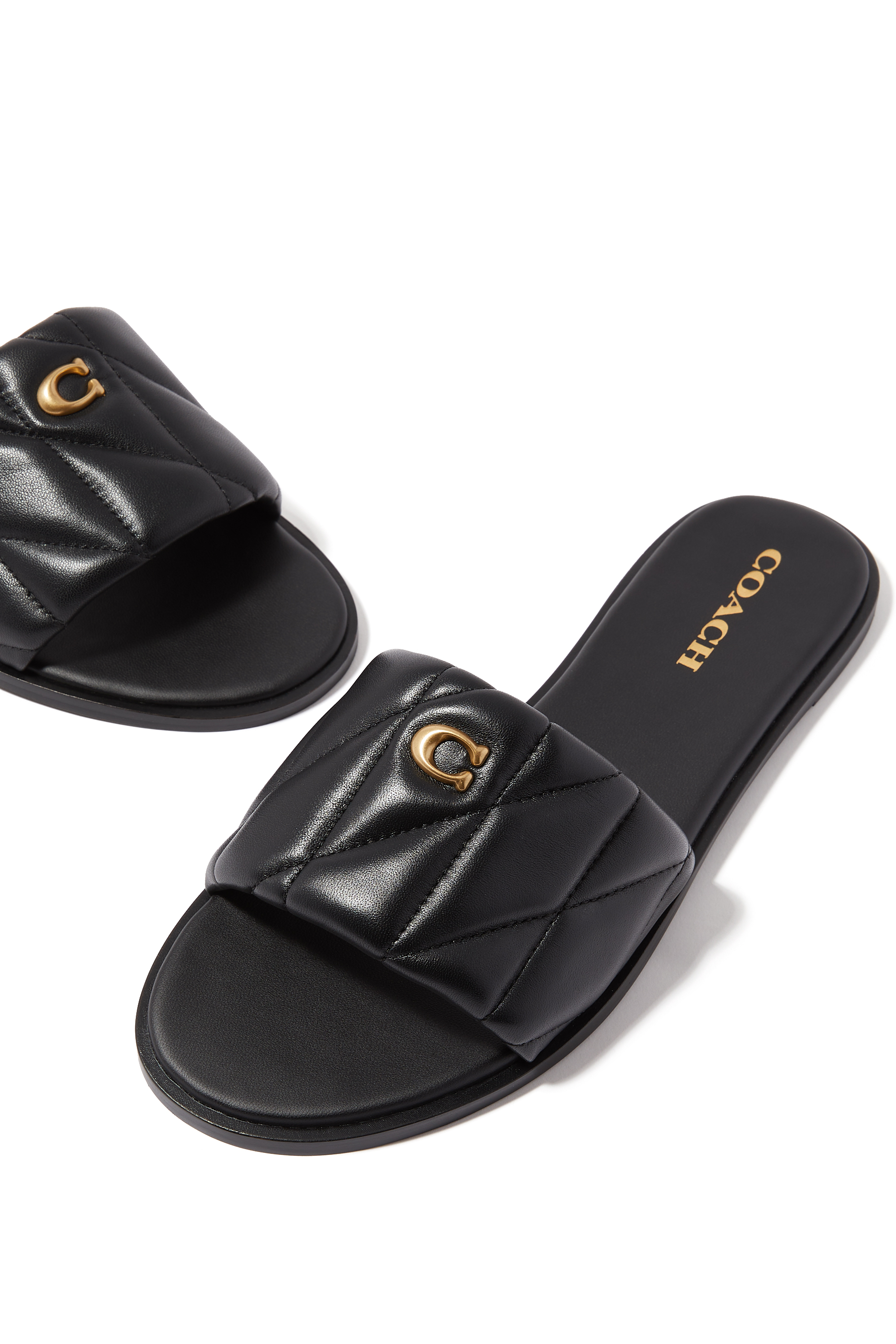 Holly Quilted Leather Sandals
