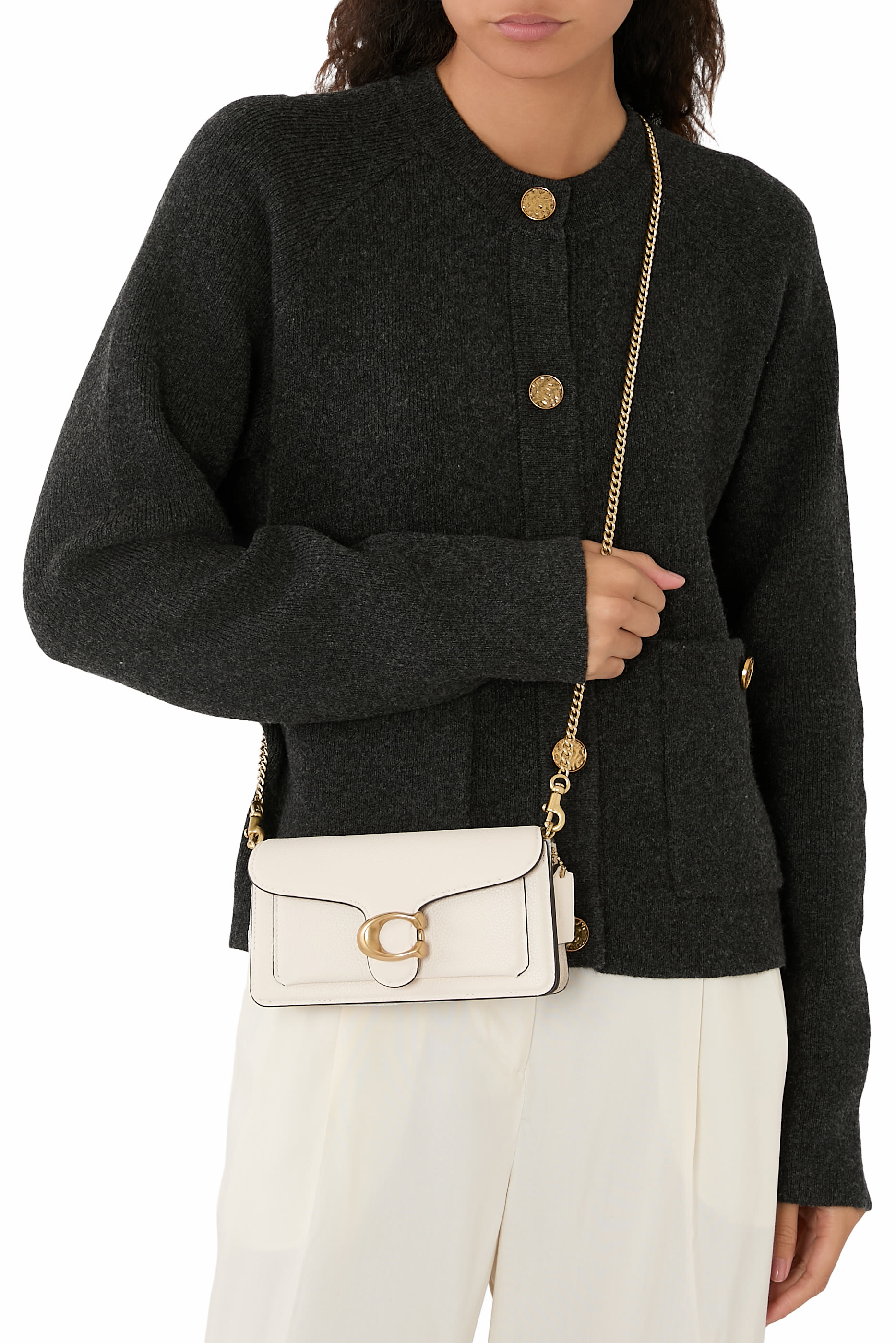 Tabby 19 Chain Crossbody Bag 